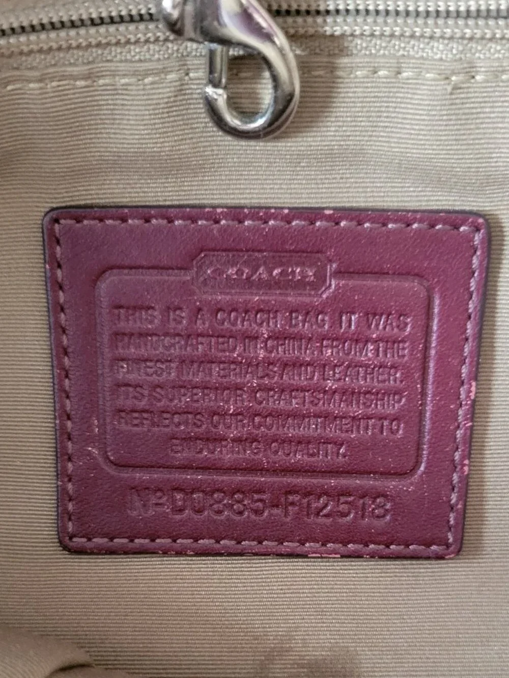 Coach Y2K Soho Signature Canvas Burgundy Saddle Leather Shoulder Bag Vintage 200 - Picture 2 of 11